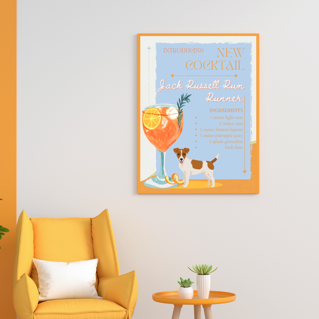 Jack Russell Rum Runner Poster