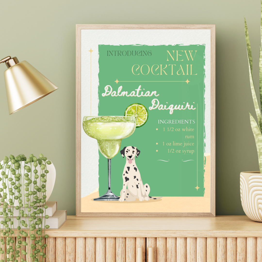 Dalmatian Daiquiri Poster