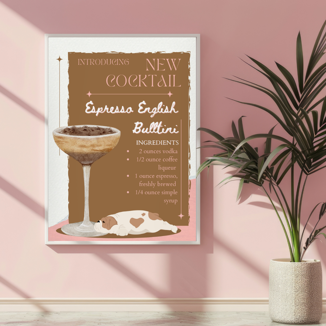 Espresso English Bulltini Poster