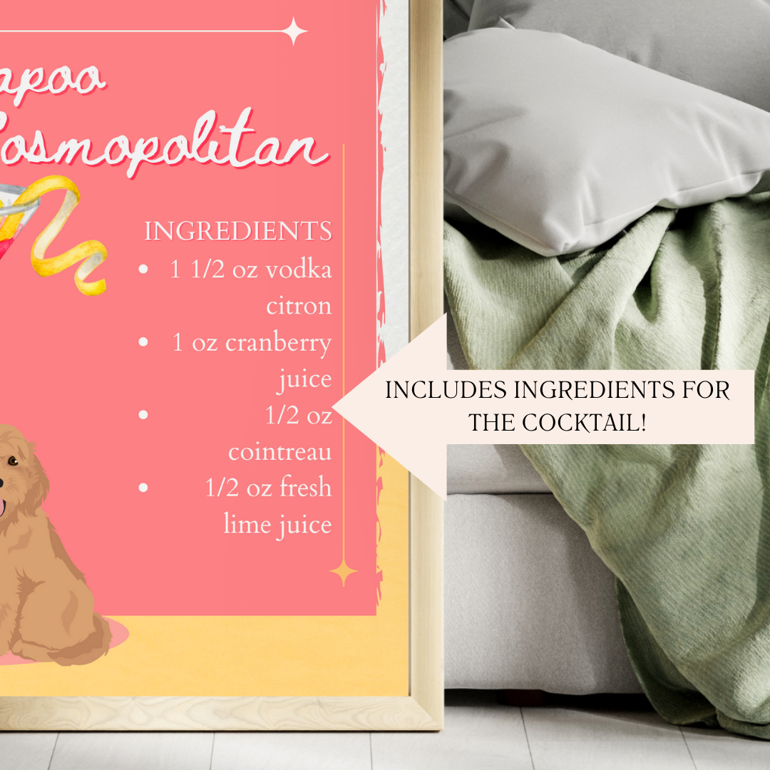 Cockapoo Cosmopolitan Poster