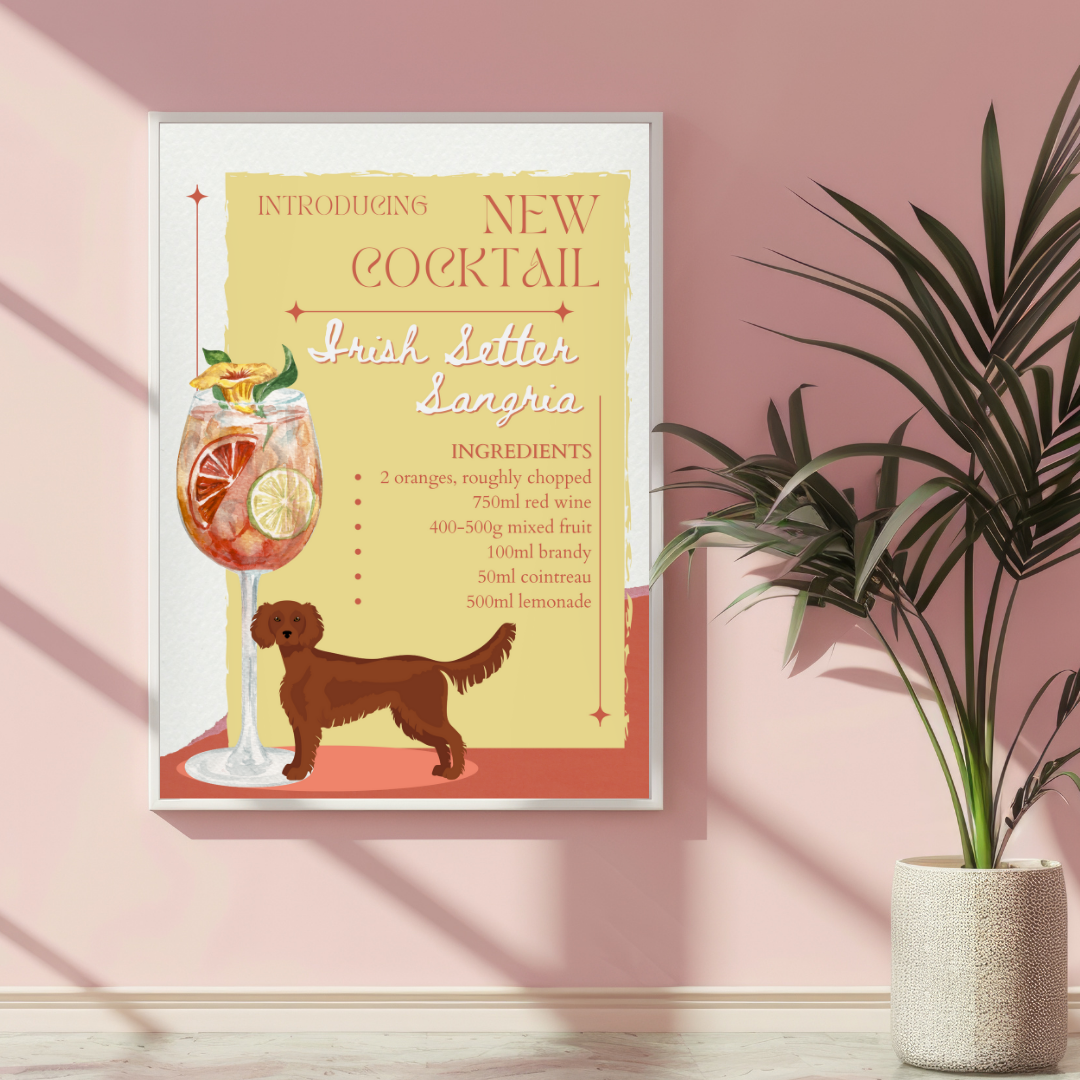 Irish Setter Sangria Poster