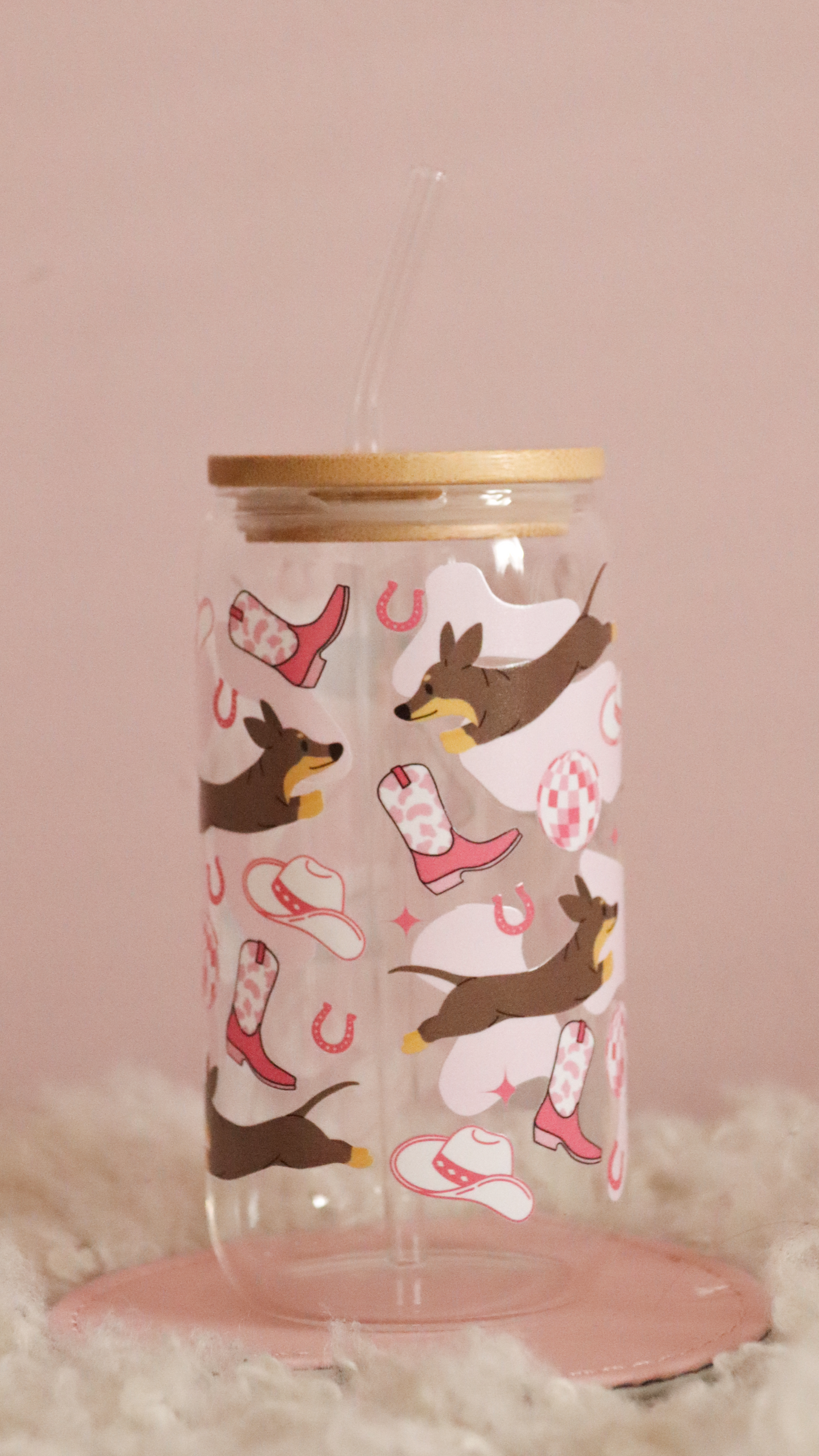 Pink Cowboy Dachshund