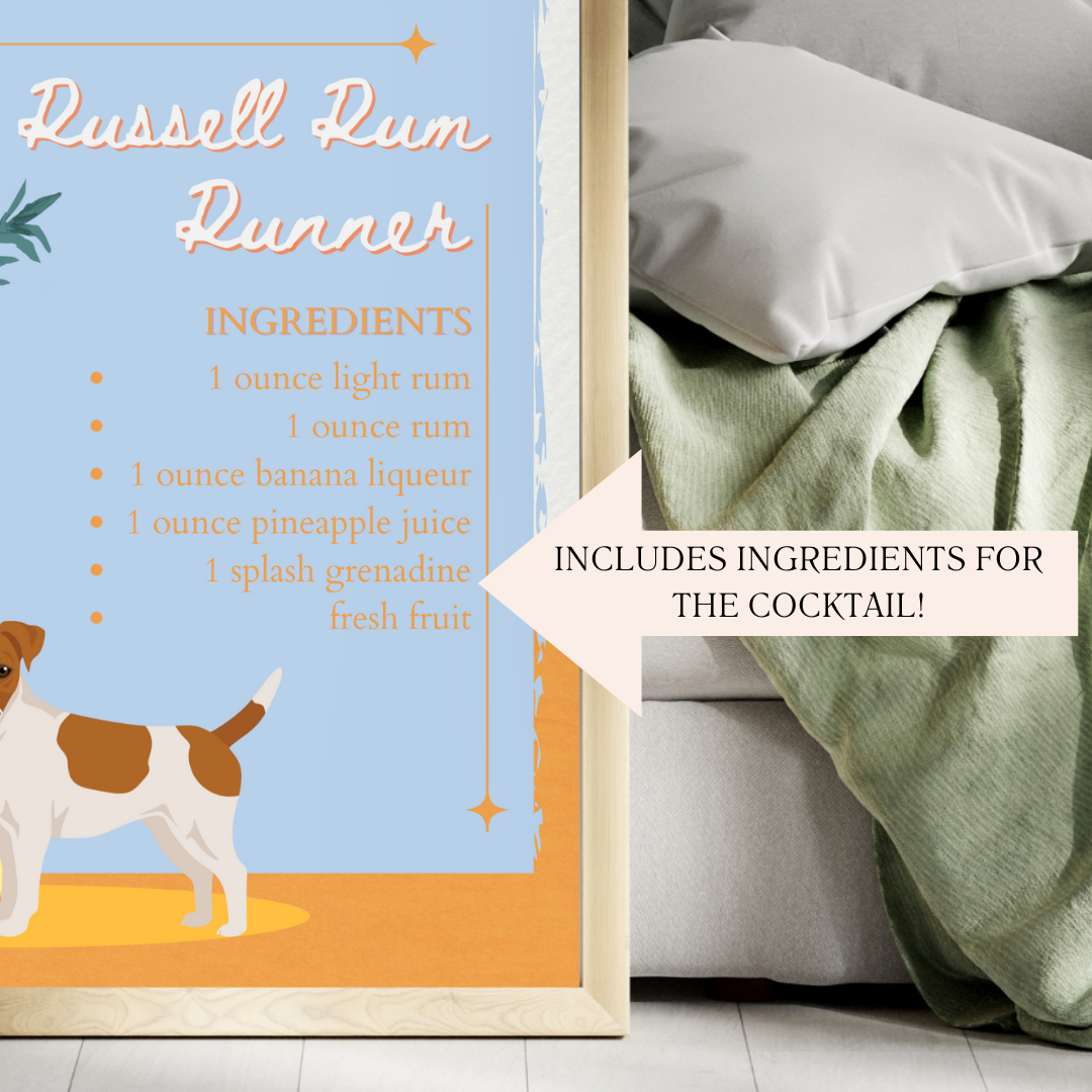 Jack Russell Rum Runner Poster