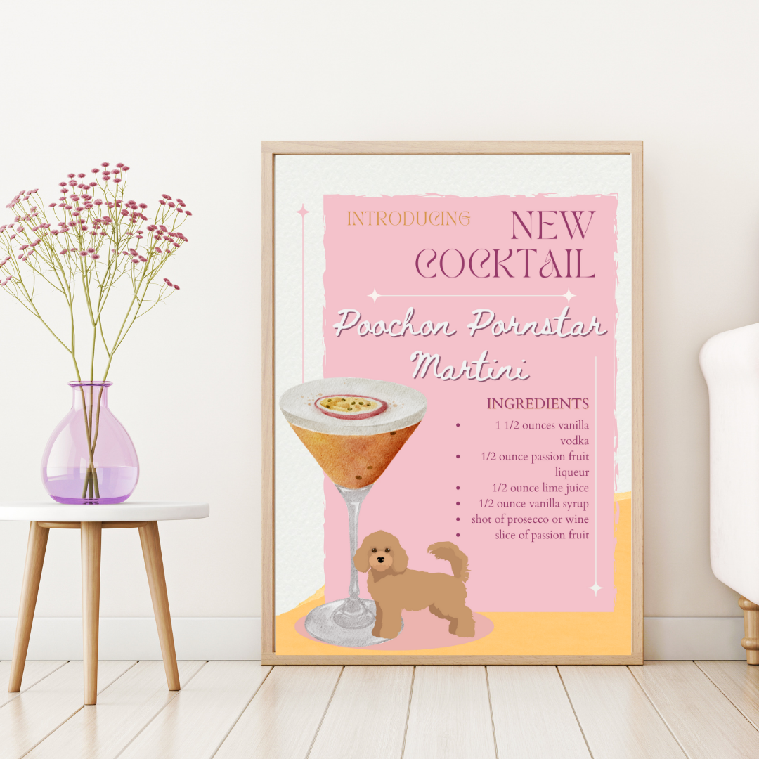 Poochon Pornstar Martini Poster