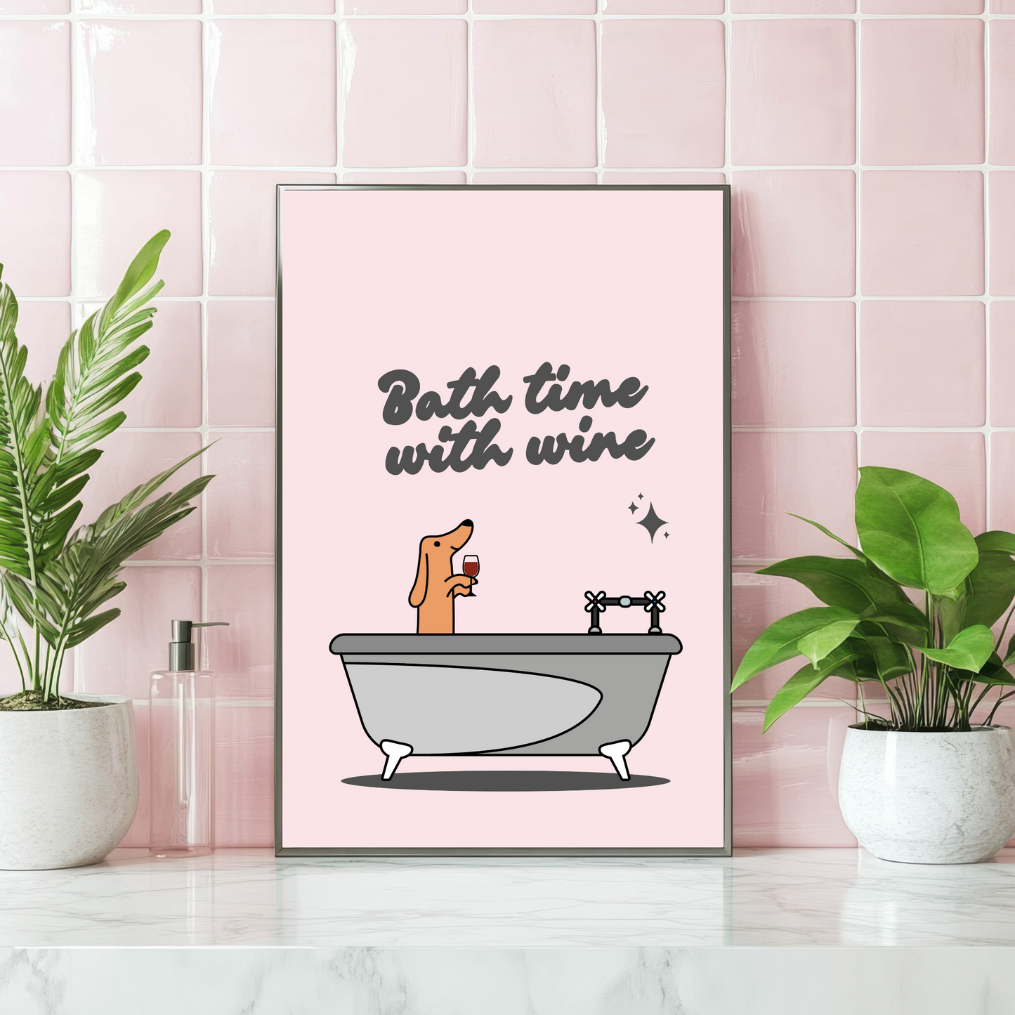 Bath Time With Wine