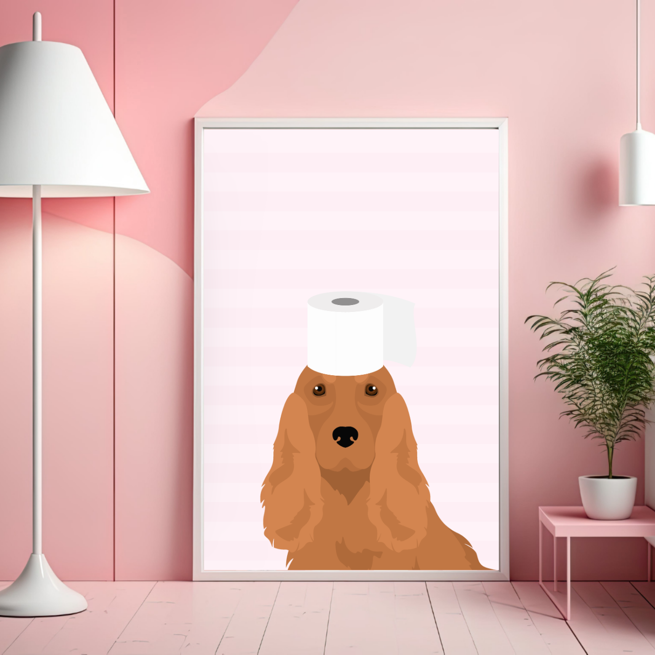 Custom Dog Face Toilet Roll Print