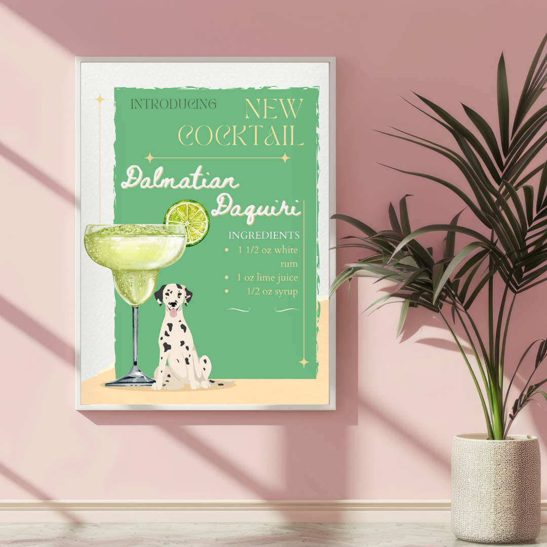 Dalmatian Daquiri Poster