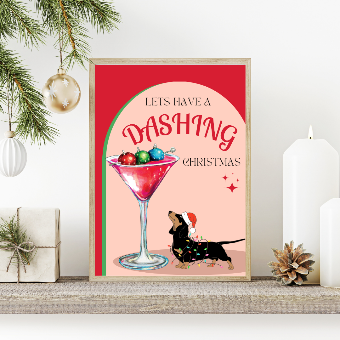 Dashing Christmas Poster