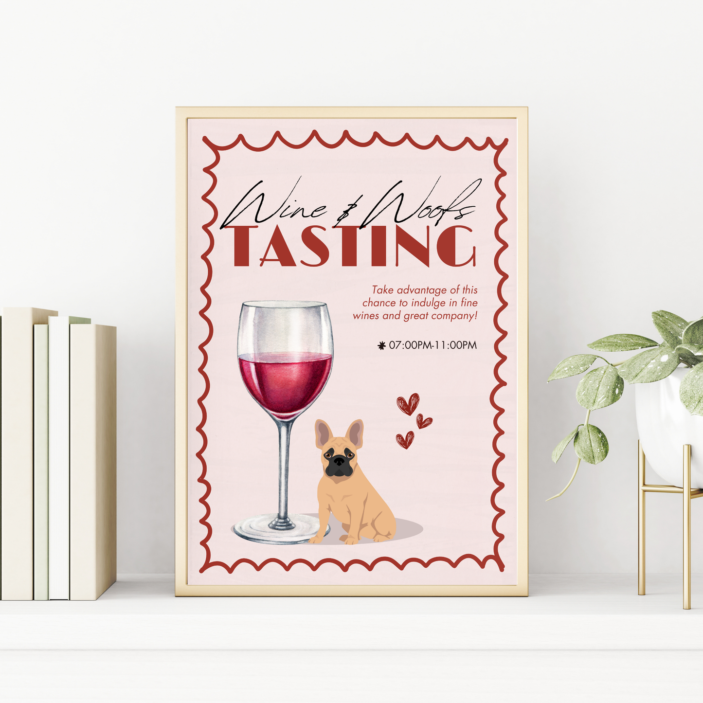 French Bulldog Wine