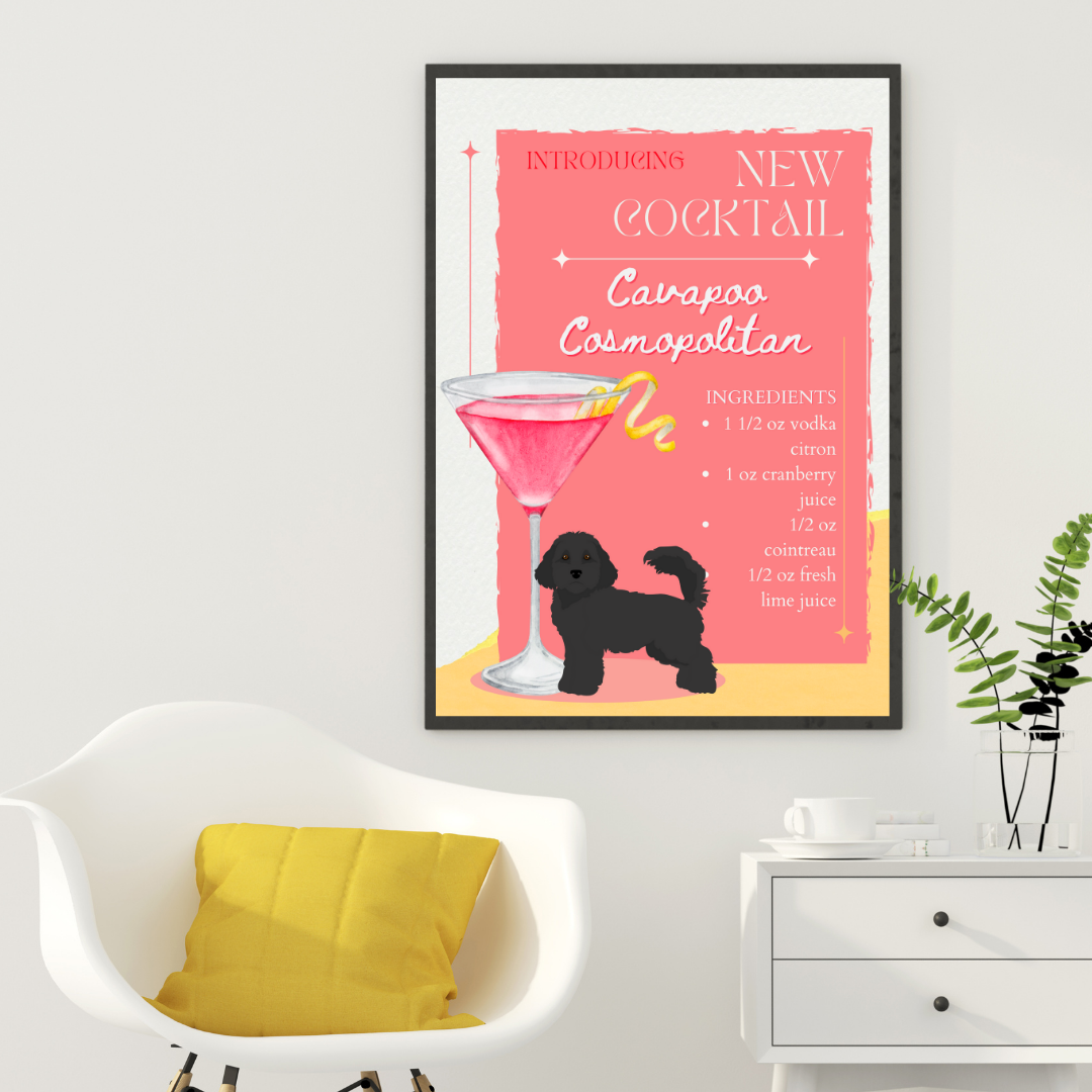 Cavapoo Cosmopolitan Poster