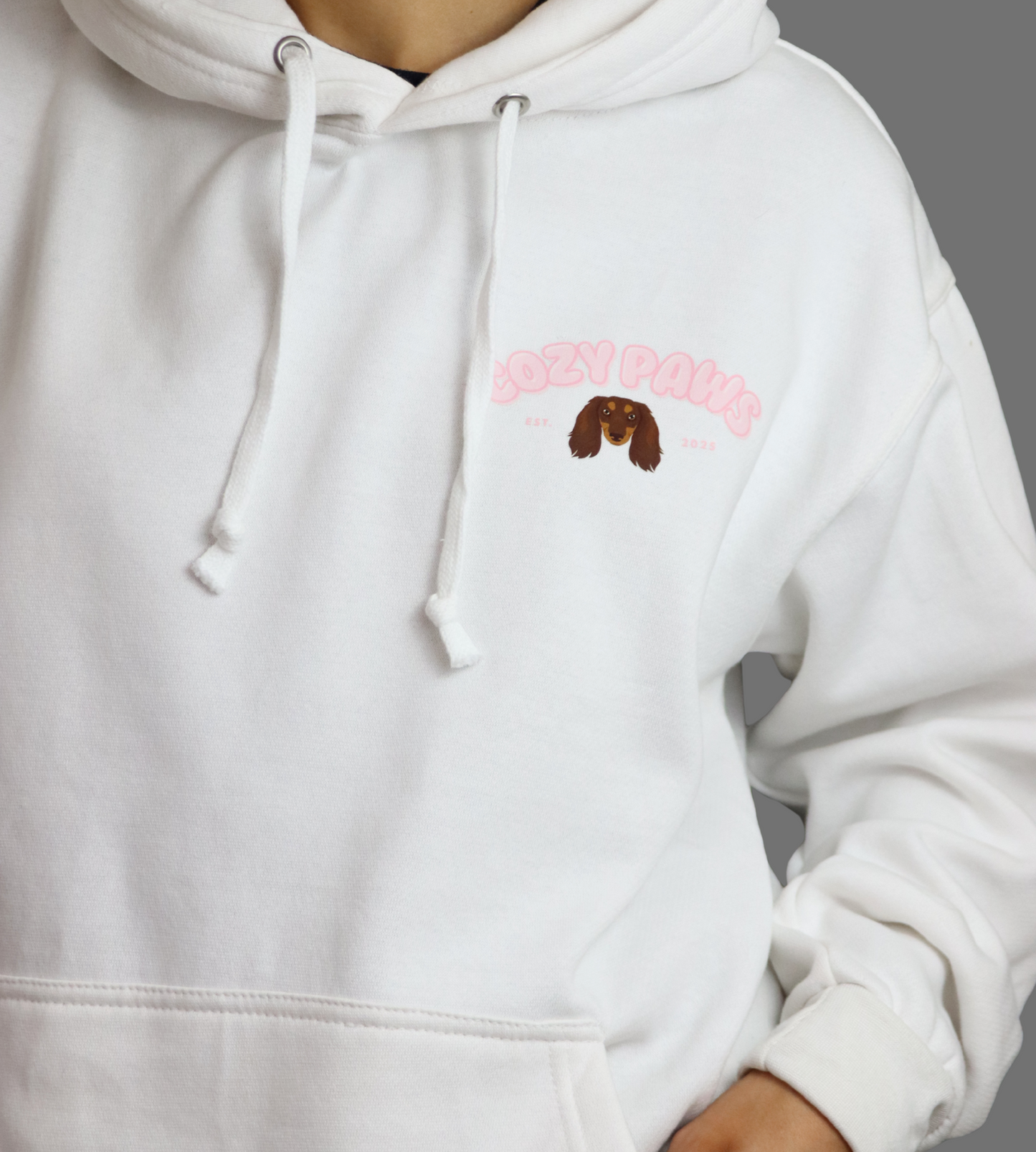 Pink Custom Cozy Paws Hoodie