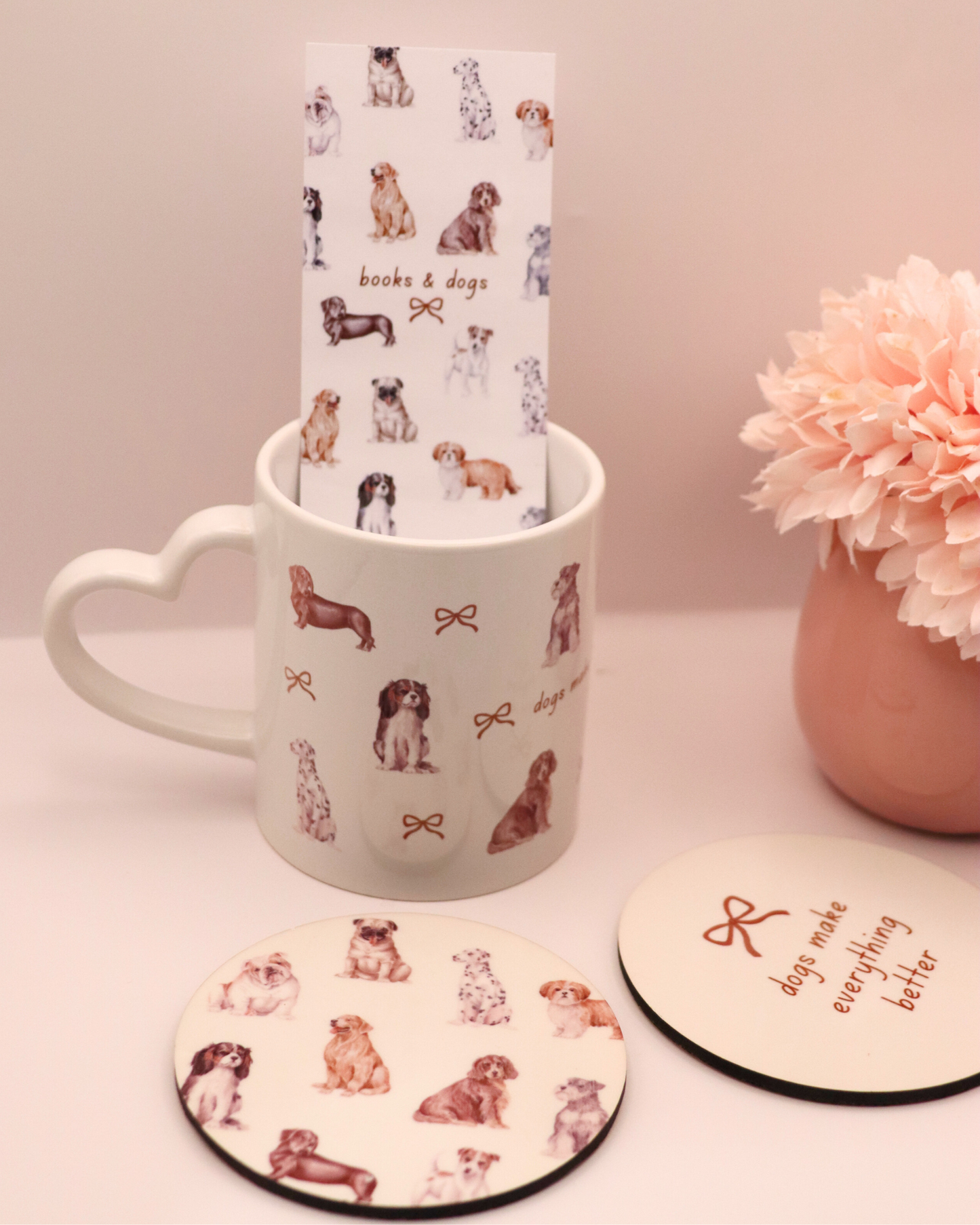Dogs Make Everything Better & Multi-dog design Coasters