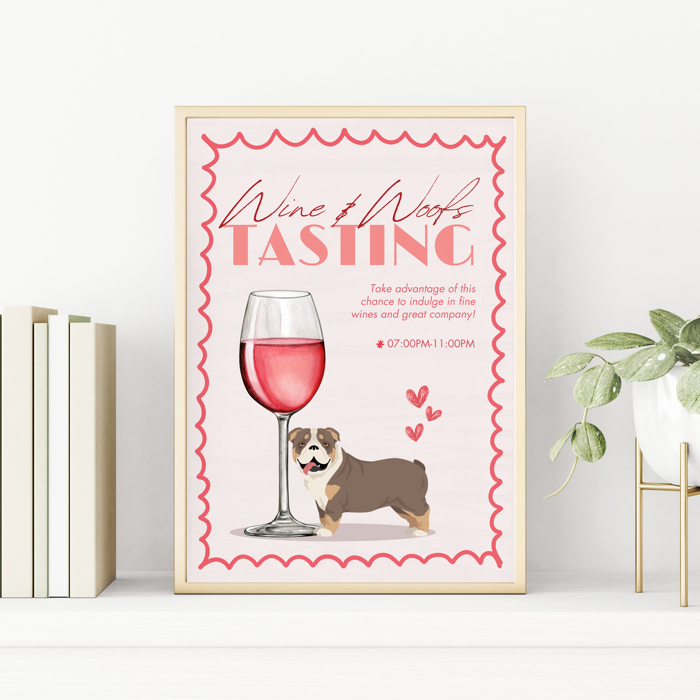 English Bulldog Wine