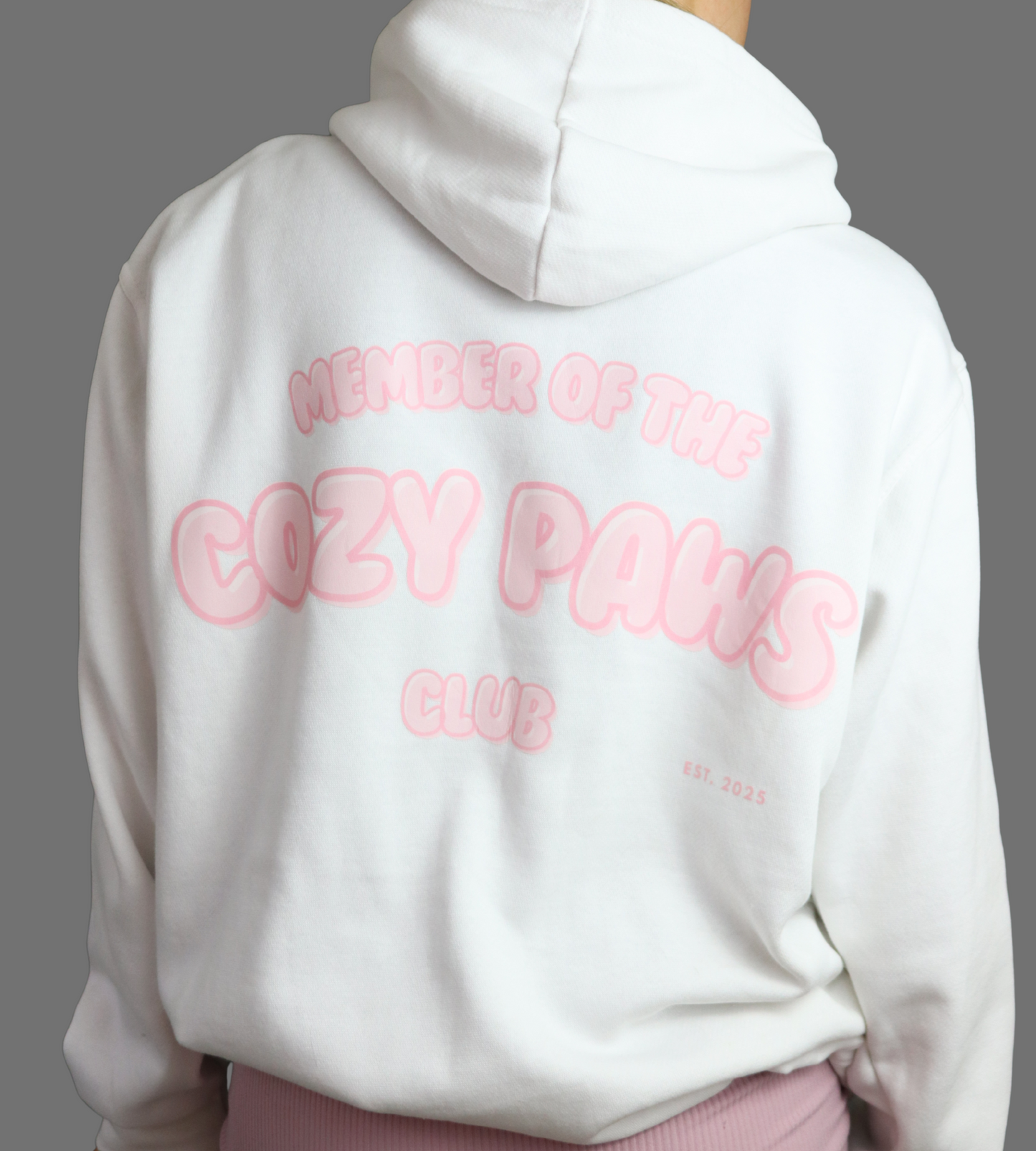Pink Custom Cozy Paws Hoodie