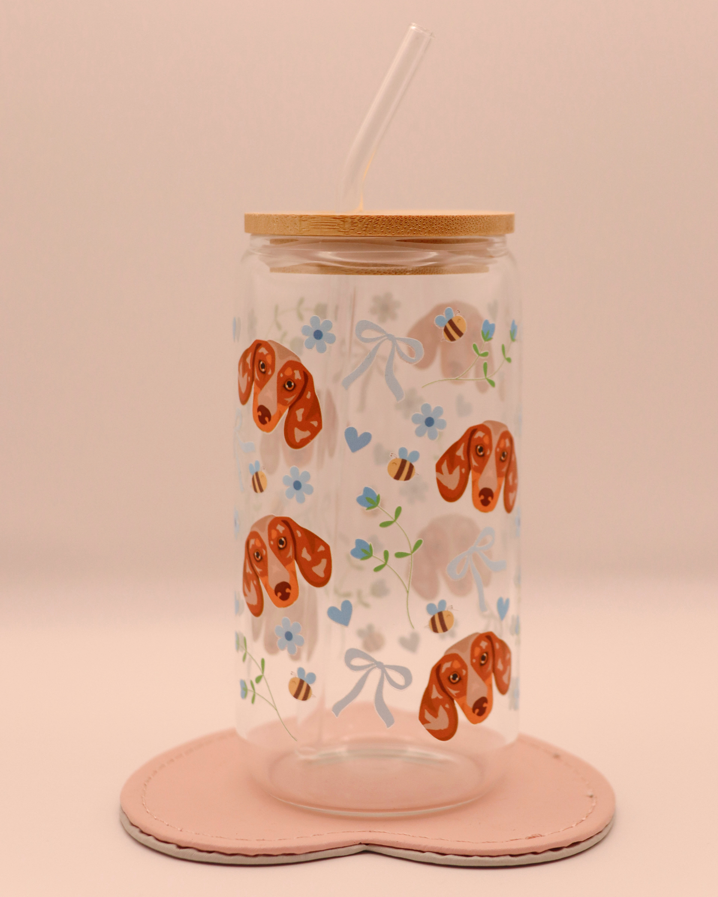 Chocolate Dappled Blue Bee Bows