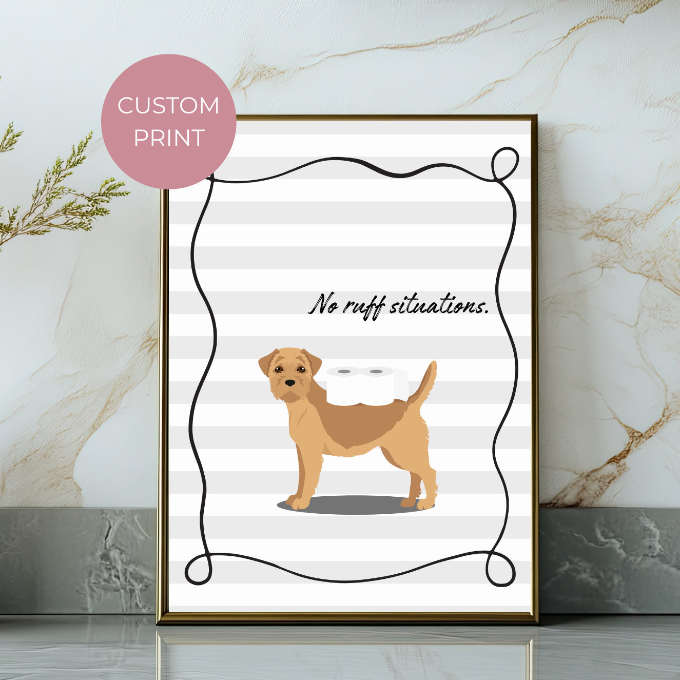 Custom Dog Toilet Roll Print