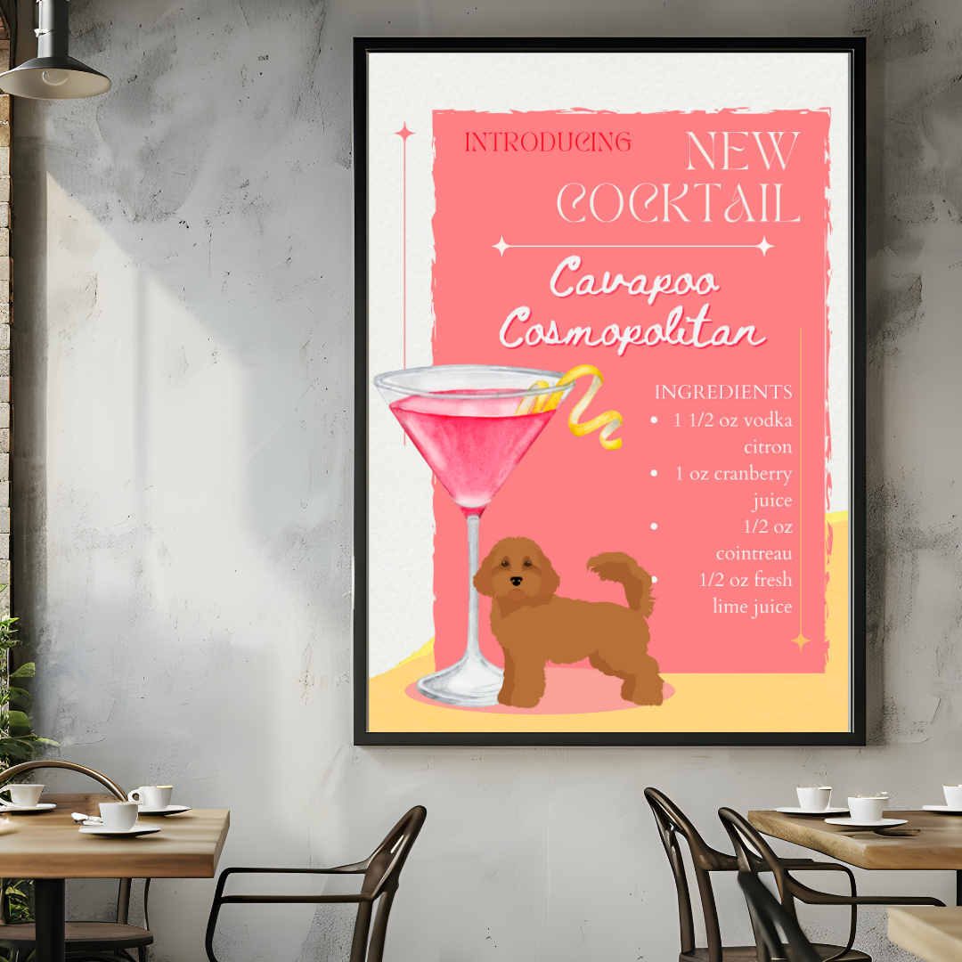 Cavapoo Cosmopolitan Poster