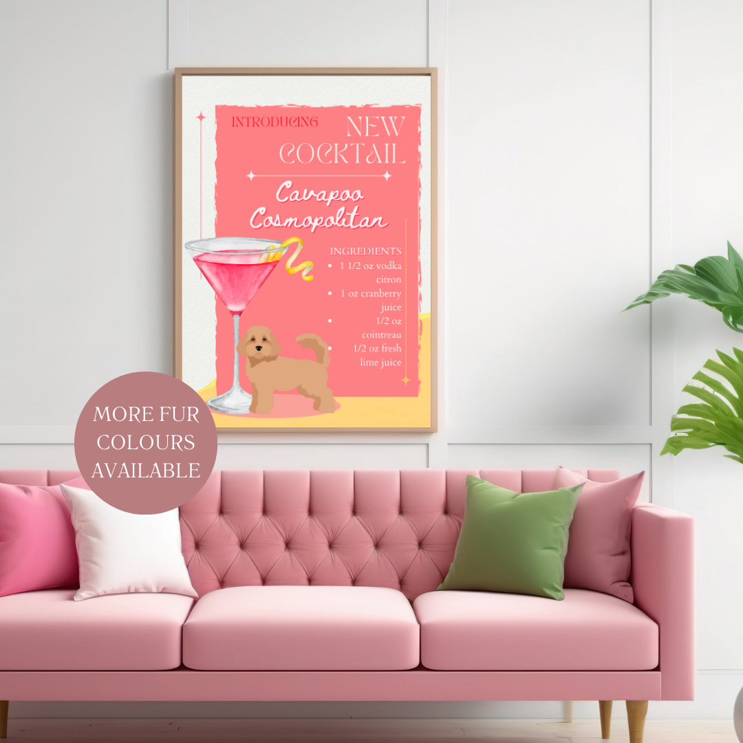 Cavapoo Cosmopolitan Poster