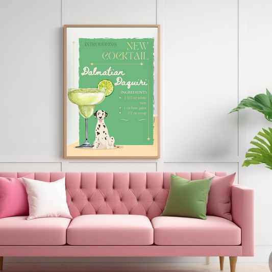 Dalmatian Daquiri Poster