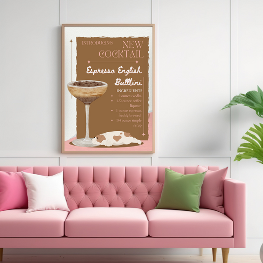 Espresso English Bulltini Poster