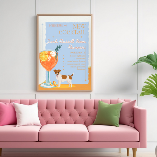 Jack Russell Rum Runner Poster