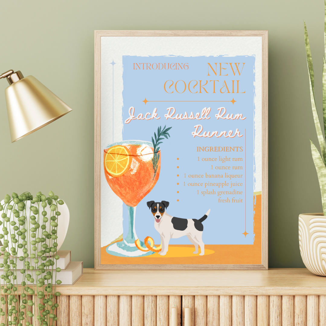 Jack Russell Rum Runner Poster