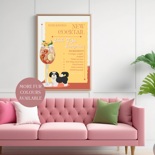 Shih Tzu Sangria Poster