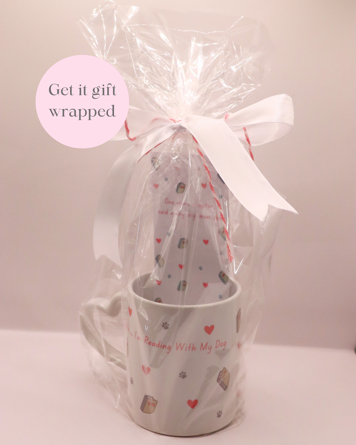 Shhh… I’m Reading With My Dog Mug & Bookmark