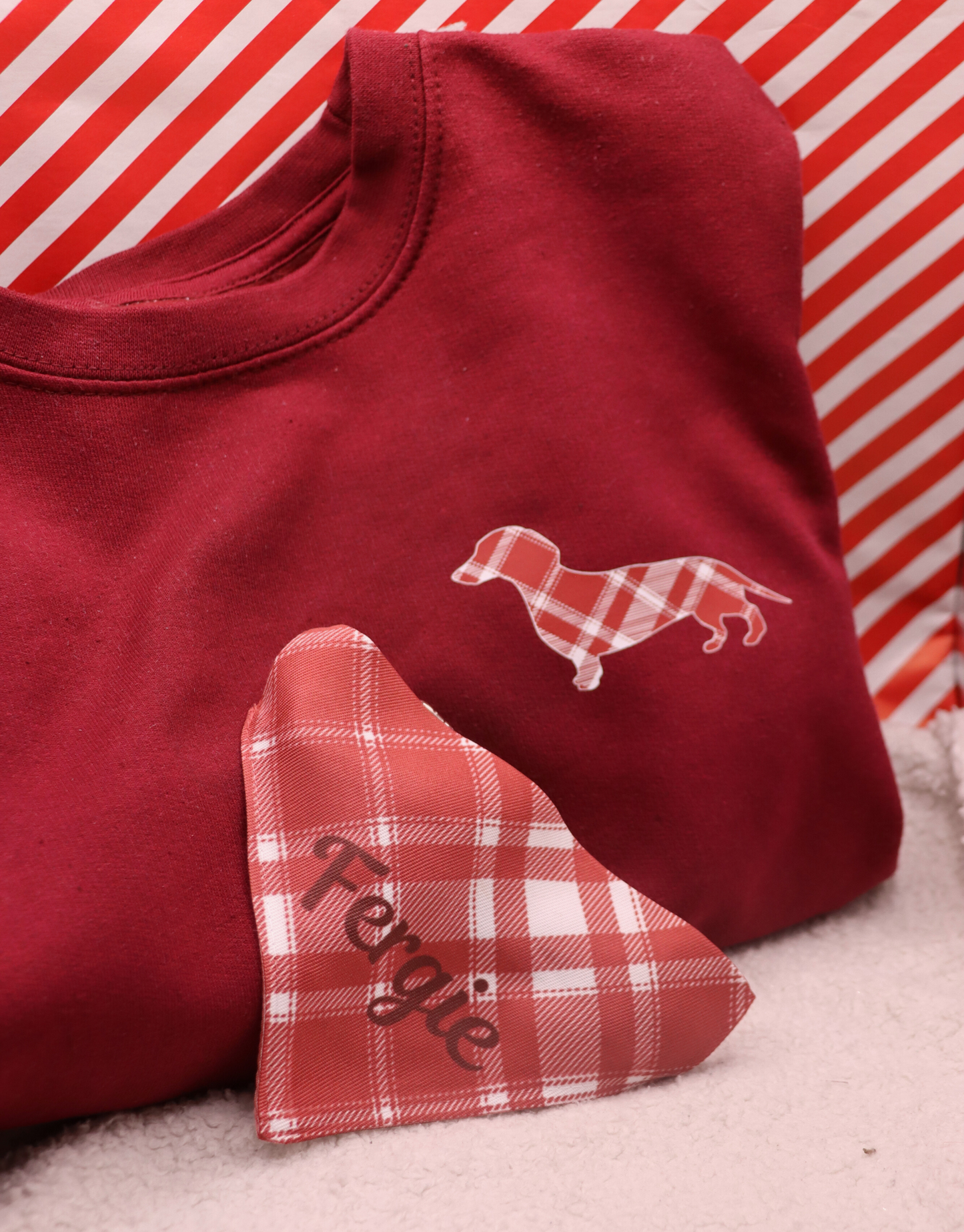 Dog Custom Plaid Bandana