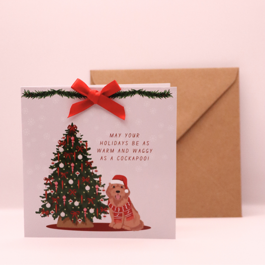 Cockapoo Christmas Card