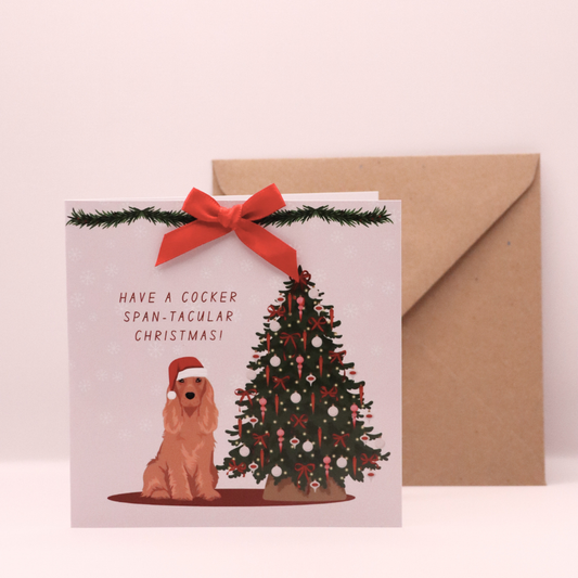 Cocker Spaniel Christmas Card