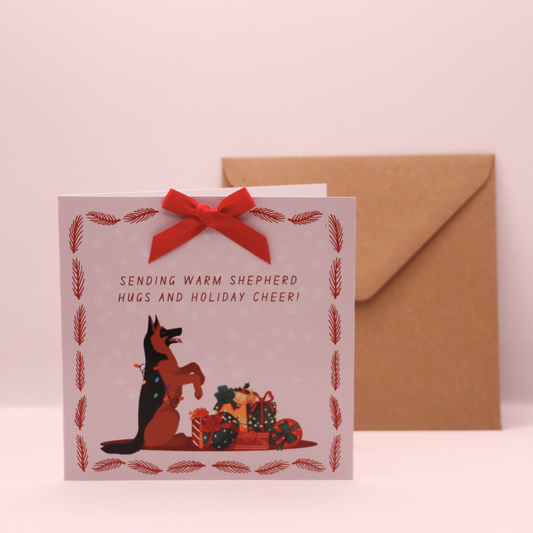 German Shepherd Christmas Card