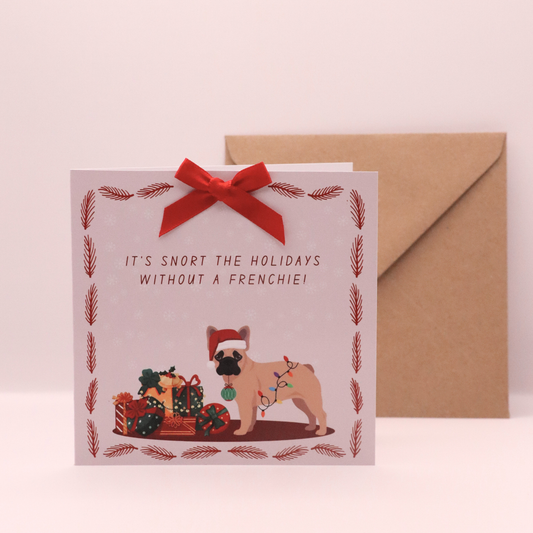 French Bulldog Christmas Card