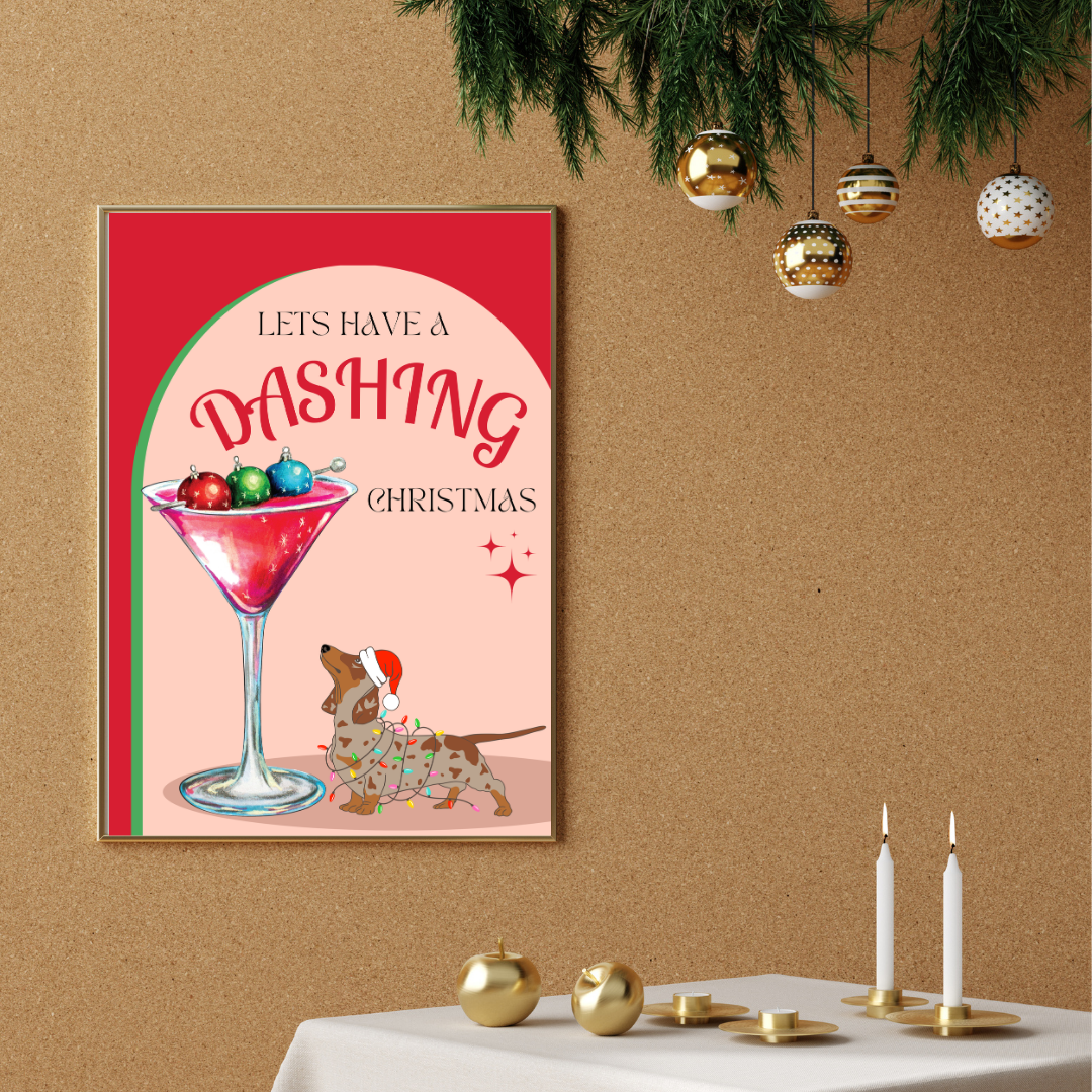 Dashing Christmas Poster